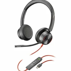 Poly Blackwire 8225 Stereo Microsoft Teams Certified USB-C Headset + USB-C/A Adapter - Stereo - USB Type C - 8X225AA