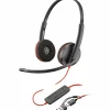Poly Blackwire 3220 Stereo USB-C Headset + USB-C/A Adapter (Bulk) - Stereo - USB Type C, Mini-phone (3.5mm) - 8X228A6