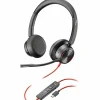 Poly Blackwire 8225 Stereo USB-C Headset +USB-C/A Adapter - Stereo - USB Type C - Wired - 32 Ohm - O - 8X223AA