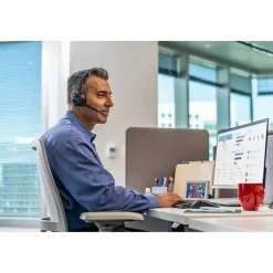 Poly Savi 8200 Office 8210 Headset - Mono - Wireless - Bluetooth/DECT 6.0 - 449.5 ft - 32 Ohm - 20 Hz - 85T30AAABA