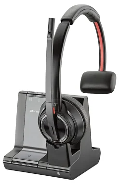 Poly Savi 8200 Series W8210-M - Microsoft - headset - on-ear - DECT 6.0/Bluetooth - wireless - active noise canceling - Certified  - 7S447AAABA