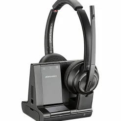 Poly Savi 8220 UC Microsoft Teams Certified DECT 1920-1930 MHz USB-A Headset - Stereo - Wireless - Bluetooth/DECT - 77Y82AAABA
