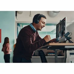 Poly Voyager Focus 2, Headset, on-ear, Bluetooth, wireless, active noise canceling, USB-C via Bluetooth adapter, black, Zoom Certified, 9T9J3AAAC3