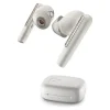 Poly Voyager Free 60+ - True wireless earphones with mic - in-ear - Bluetooth - active noise canceling - white sands - Certified for Microsoft Teams
