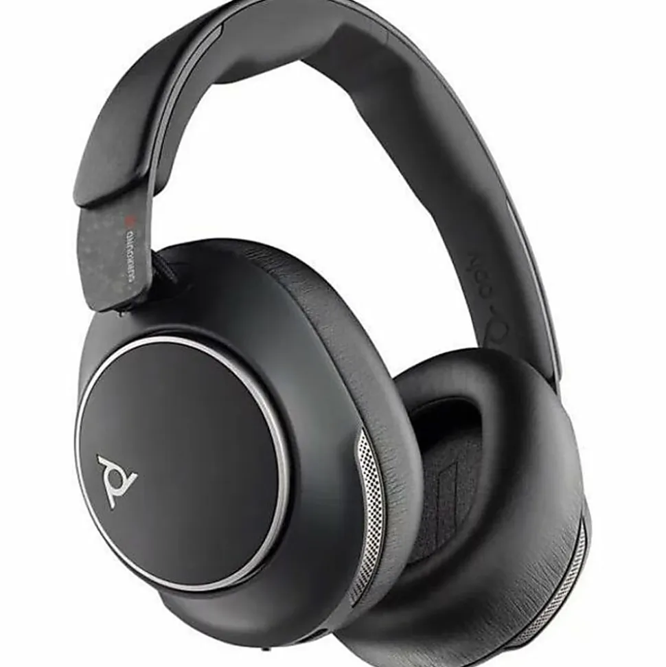 Poly Voyager Surround 80 UC Headset - Stereo - Wireless - Bluetooth - 98 ft - 20 Hz to 16 kHz - Ove - 8G7T9AA