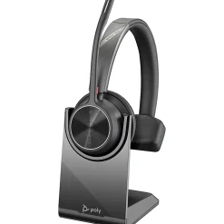 Poly Voyager 4300 UC 4310 Headset - Mono - USB Type A - Wireless - Bluetooth - 164 ft - 20 Hz - 20 kHz - 77Y92AA