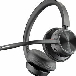 Poly Voyager 4320 UC Stereo USB-A Headset + BT700 USB-A Adapter + Charging Stand - Siri, Google Assistant - 77Y99AA