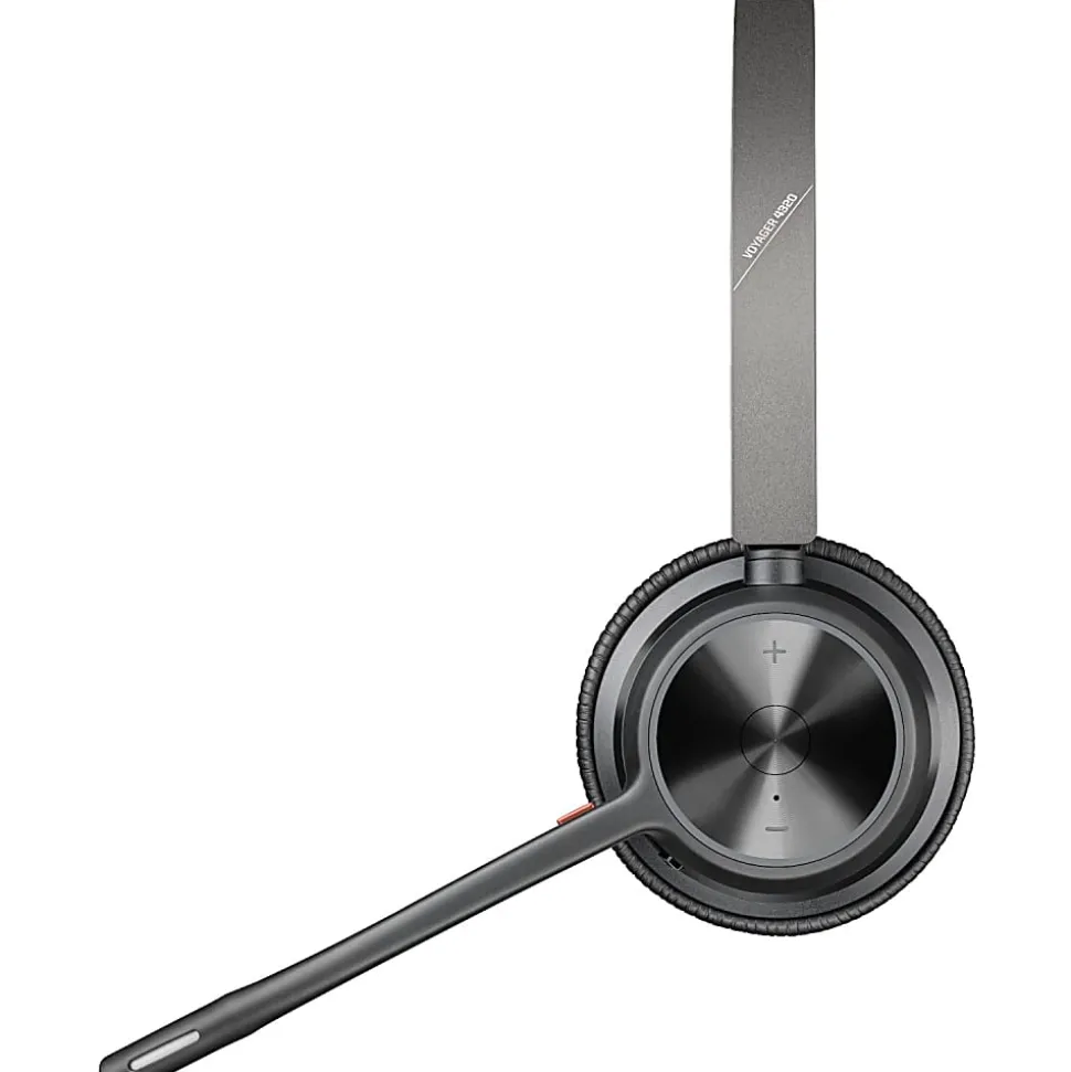 Poly Voyager 4320 USB-A Headset - Siri, Google Assistant - Stereo, Mono - USB Type A, USB Type C - Wireless - 76U49AA