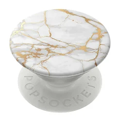 PopSocket PopGrip Smartphone Mirror, Gold Marble