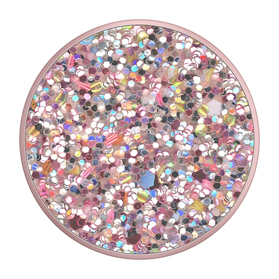 PopSocket PopGrip, 1-9/16", Sparkle Rosebud Pink
