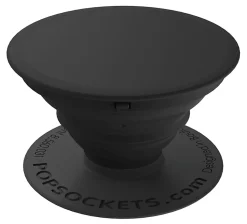PopSockets Phone Stand, 1.5"H x 1.5"W x 0.25"D, Black