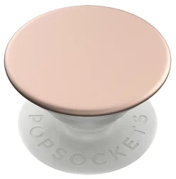 PopSockets Phone Stand, 1.5"H x 1.5"W x 0.25"D, Aluminum Rose Gold
