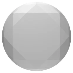PopSockets Phone Stand, 1.5"H x 1.5"W x 0.25"D, Metallic Diamond Silver