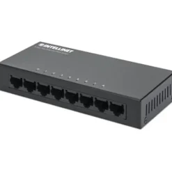 8-Port Fast Ethernet Office Switch, Desktop Size, Metal, IEEE 802.3az (Energy Efficient Ethernet), Box, 523318