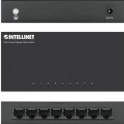 8-Port Fast Ethernet Office Switch, Desktop Size, Metal, IEEE 802.3az (Energy Efficient Ethernet), Box, 523318