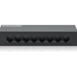 8-Port Fast Ethernet Office Switch, Desktop Size, Metal, IEEE 802.3az (Energy Efficient Ethernet), Box, 523318