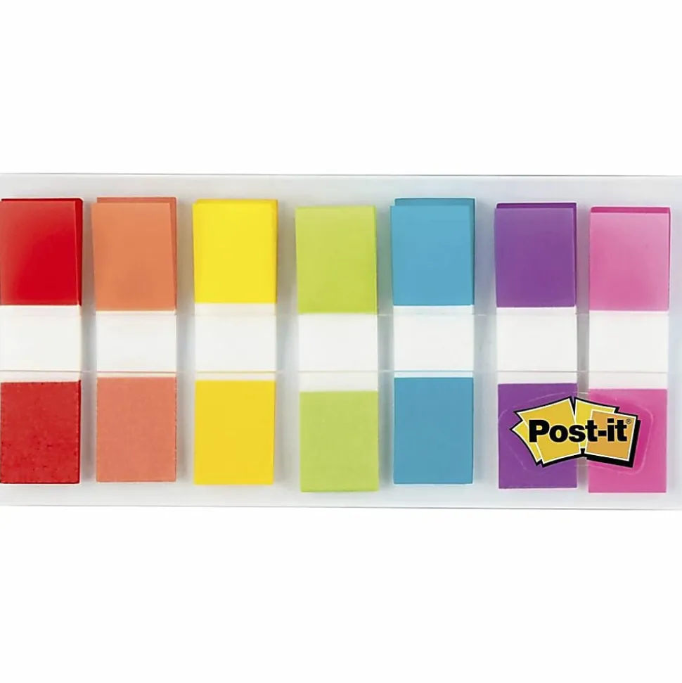 Post-it® Assorted 1/2" Portable Flags - Assorted - Self-stick - 189 / Pack