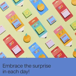 Post-it® Cute Sticky Notes, 2 x 2.3 in, 1 Pad, 100 Sheets/Pad, Orange Shaped Sticky Notes with 'Squeeze the Day!' Header, Back to School Supplies