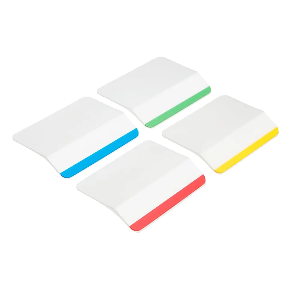 Post-it® Durable Tabs, 2 in. x 1.5 in. Pack of 24 Tabs, Beige, Green, Red, Canary Yellow