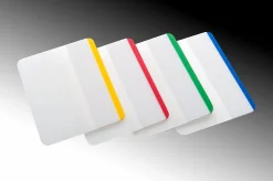 Post-it® Durable Tabs, 2 in. x 1.5 in. Pack of 24 Tabs, Beige, Green, Red, Canary Yellow
