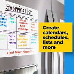 Post-it® Easy Erase Permanent Marker Whiteboard Sheets, 2 Pack, 9.1 in x 9.1 in, Wipes Away with Water