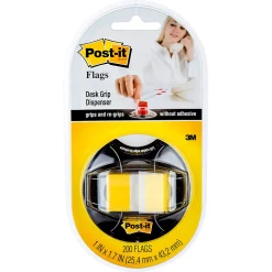 Post-it® Flags in Desk Grip Dispenser, 1