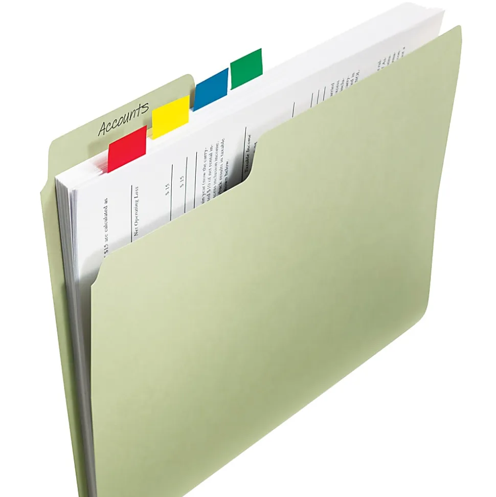 Post it® Flags in Desk Grip Dispenser, 1" x 1 7/10", Blue, 200 Flags