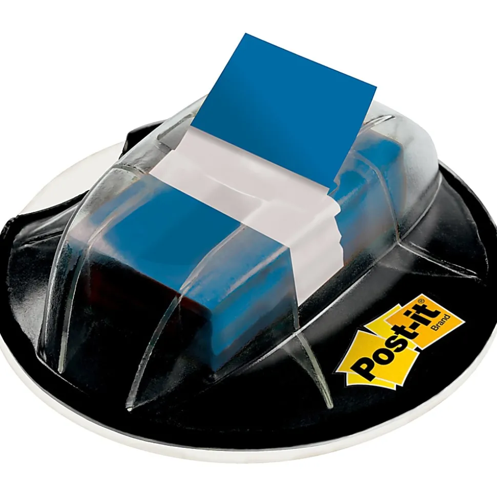 Post it® Flags in Desk Grip Dispenser, 1" x 1 7/10", Blue, 200 Flags