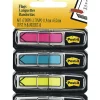 Post-it® Flags, .5 in. x 1.7 in., 4 Dispensers, 24 Flags/Dispenser, Assorted Bright Colors, School Supplies for Students, Flags for Textbooks