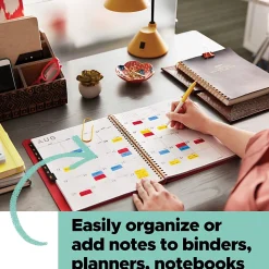 Post-it® Flags, 1 in. x 1.7 in., 2 Dispensers, 50 Flags/Dispenser, Yellow, School Supplies for Students, Tabs for Textbooks and Notebooks