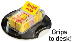 Post-it® Flags, 1 in. x 1.7 in., 1 Dispenser, 200 Flags/Dispenser, Yellow, Printed