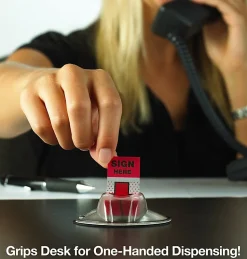 Post-it® Flags, 1 in. x 1.7 in., 1 Dispenser, 200 Flags/Dispenser, Red, Printed 