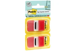 Post-it® Flags, 1 in. x 1.7 in., 12 Dispensers, 50 Flags/Dispenser, Red, School Supplies for Students, Flags for Textbooks and Notebooks