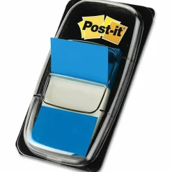Post-it® Flags, 1" x 1 -11/16", Blue, 50 Flags Per Pad, Pack Of 12 Pads