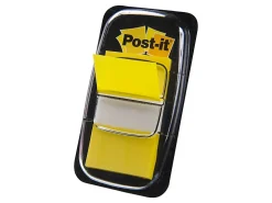 Post-it® Flags, 1" x 1 -11/16", Yellow, 50 Flags Per Pad, Pack Of 24 Pads