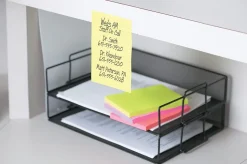 Post-it® Greener Notes, 4 in x 6 in, 5 Pads, 100 Sheets/Pad, Clean Removal, Canary Yellow, Lined