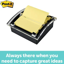 Post-it® Greener Pop Up 100% Recycled Paper Notes, 3 x 3 in, 12 Pads, 100 Sheets/Pad, School Supplies and Office Products, Canary Yellow