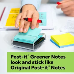 Post-it® Greener 100% Recycled Paper Pop Up Notes, 3 x 3 in, 12 Sticky Note Pads, 100 Sheets/Pad, Accordion Sticky Notes, Sweet Sprinkles