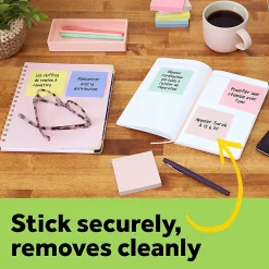 Post-it® Greener 100% Recycled Paper Notes, 3 x 3 in, 24 Bulk Sticky Note Pads, 75 Sheets/Pad, School Supplies and Office Products, Sweet Sprinkles