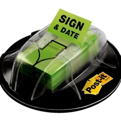 Post-it® Message Flags in Desk Grip Dispenser, 1