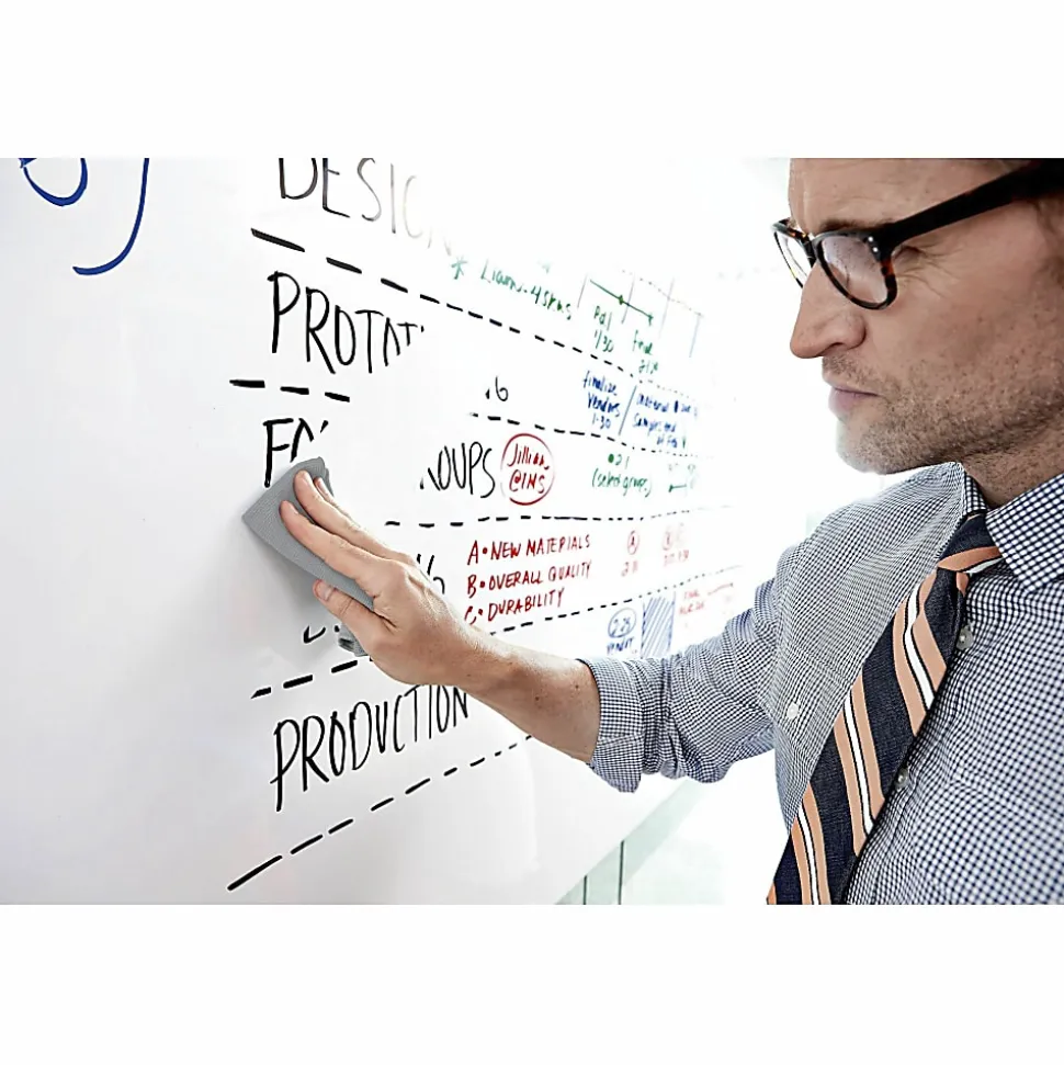 Post it® Non-Magnetic Dry-Erase Whiteboard Surface, 36" x 48", White