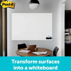 Post it® Non-Magnetic Dry-Erase Whiteboard Surface, 48