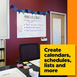 Post it® Non-Magnetic Dry-Erase Whiteboard Surface, 48