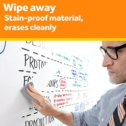 Post it® Non-Magnetic Dry-Erase Whiteboard Surface, 48