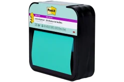 Post-it® Note Dispenser, 3 x 3 in, 1 Dispenser, 1 Pad, 45 Sheets/Pad, Black Dispenser, Sticky Notes Holder for Desk, Classroom or Office Supplies