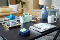 Post-it® Note Dispenser, 3 x 3 in, 1 Dispenser, 1 Pad, 45 Sheets/Pad, Black Dispenser, Sticky Notes Holder for Desk, Classroom or Office Supplies