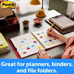 Post-it® Notes Durable Filing Tabs, 1" And 2" Tabs, Pack Of 7 Pads