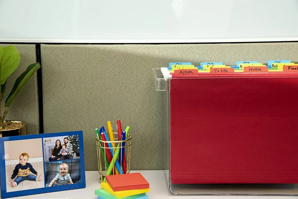 Post-it® Notes Durable Filing Tabs, 3" x 1-1/2", Assorted Colors, 6 Flags Per Pad, Pack Of 4 Pads