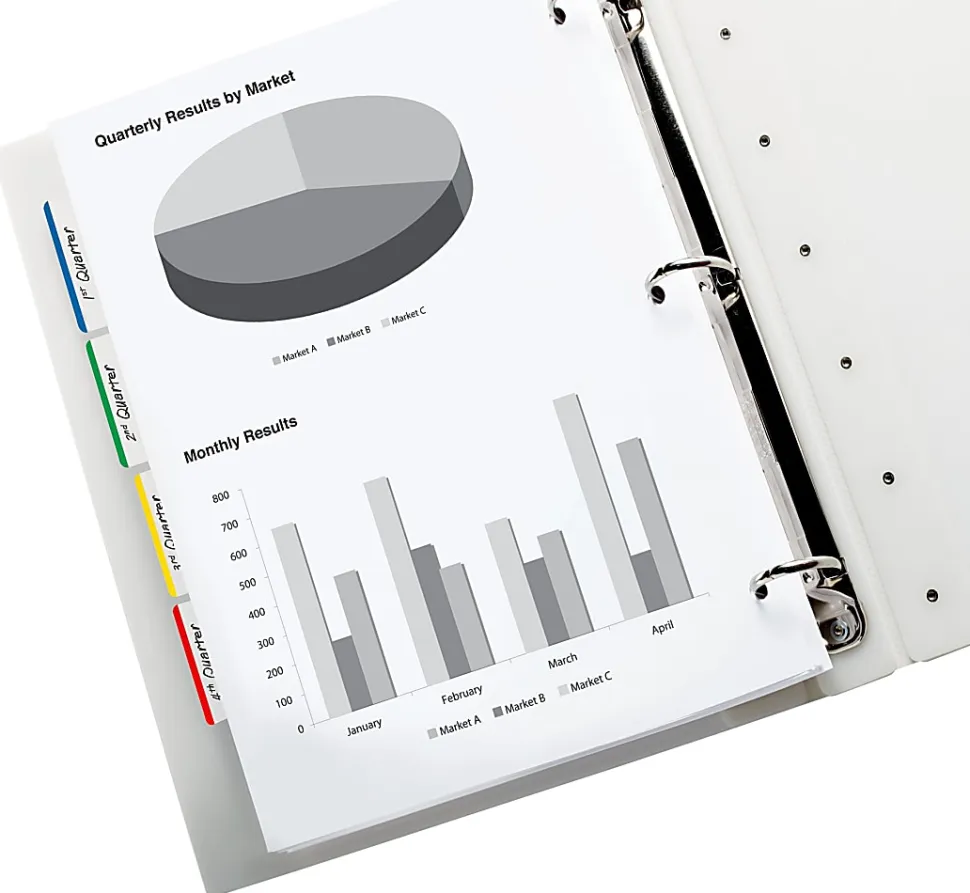 Post-it® Notes Durable Filing Tabs, 2", Assorted Colors, 6 Flags Per Pad, Pack Of 4 Pads