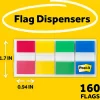 Post-it® Notes Flags, 1", Assorted Colors, 40 Flags Per Pad, Pack Of 4 Pads